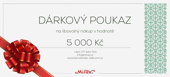 DÁRKOVÝ POUKAZ v hodnotě 5000 Kč