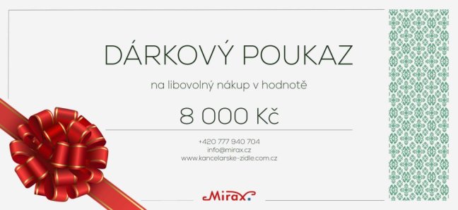 DÁRKOVÝ POUKAZ v hodnotě 8000 Kč